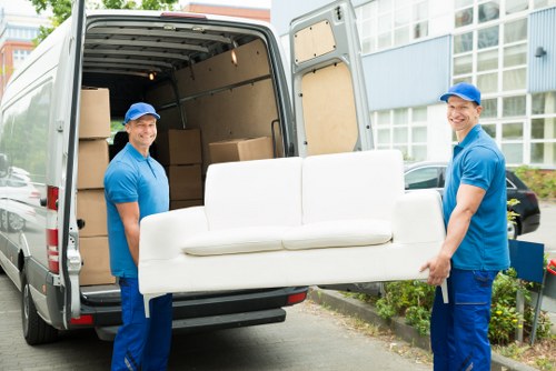 Professional removal team handling house move in Westkensington