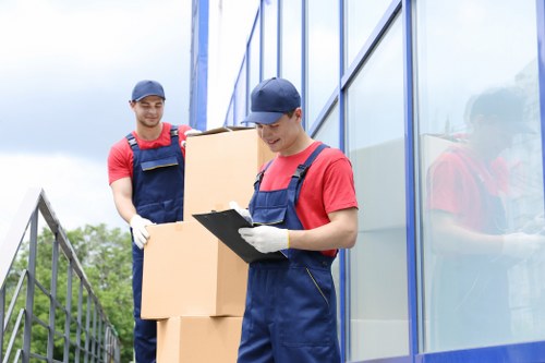 Packing and loading assistance for a West Kensington removal van move