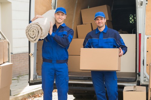 Moving team preparing a quote for a Westkensington home move