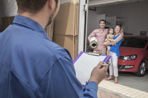 Movers in West Kensington managing a busy urban relocation with care